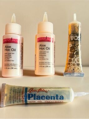 Vintage Hot Oil Treatment Lot-Proclaim Aloe, Queen Helen, Alberto VO5 Sealed